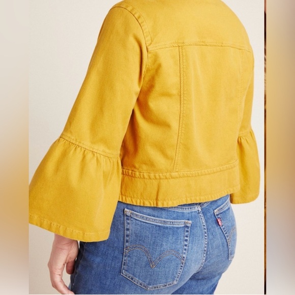Anthropologie Nora Flounce Sleeve Jacket women’s - Picture 7 of 15